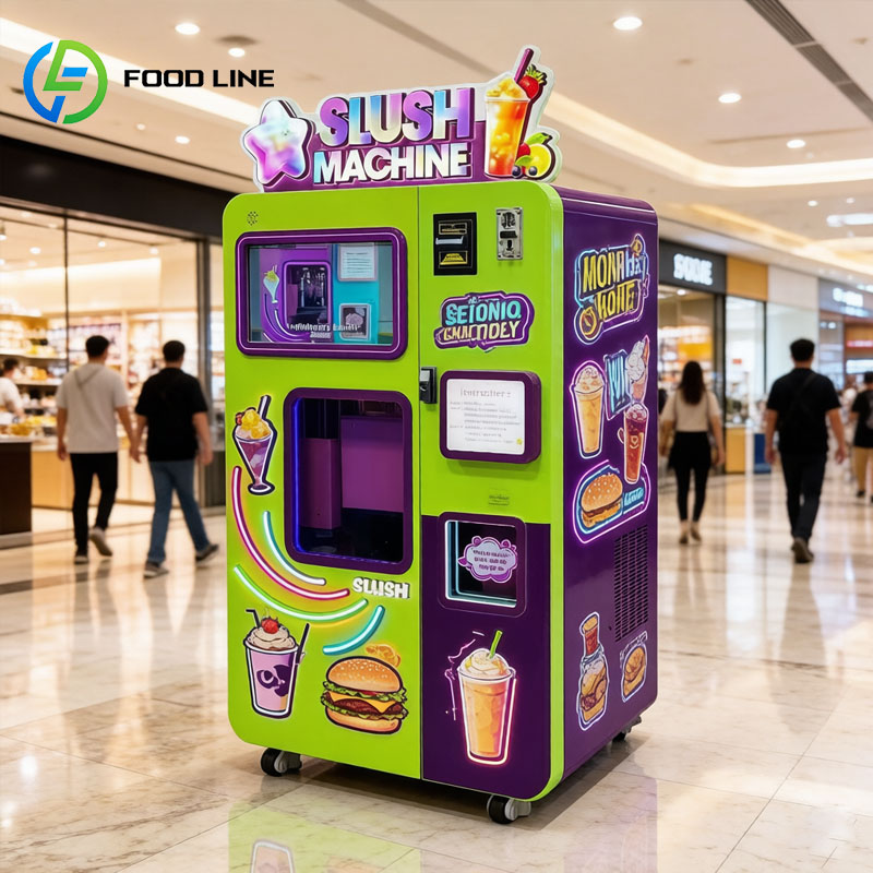 Slushie Machine Vending - Slush Buz Makinesi Otomatı Dondurulmuş İçecek