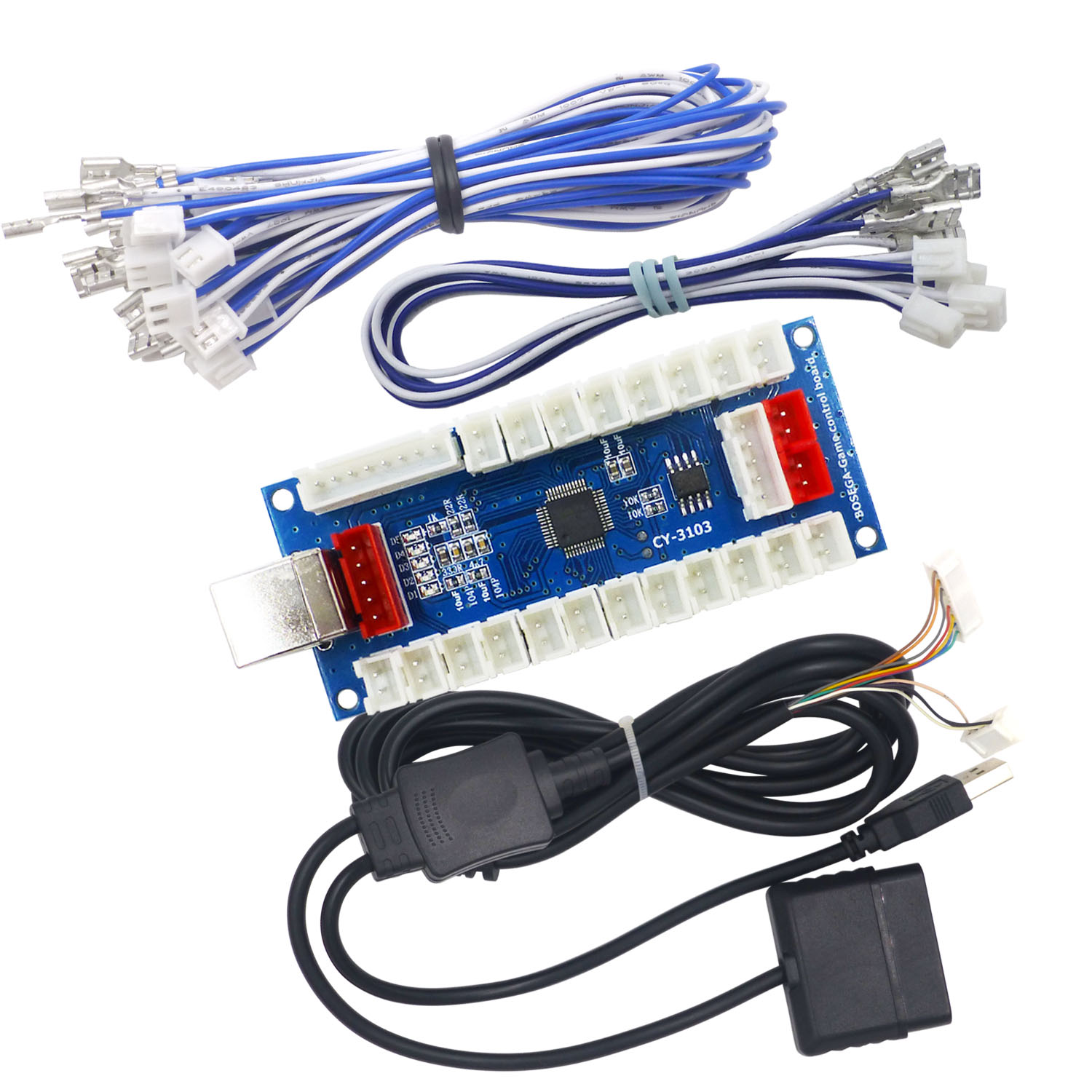 Arcade Button Pcb - SJ@JX Arcade Kontrol Cihazı Sıfır Gecikmeli