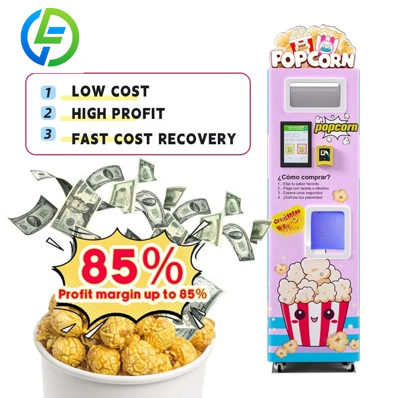 Popcorn Vending Machine - Özelleştirilmiş Fabrika Akıllı Yönetimli Patlamış Mısır