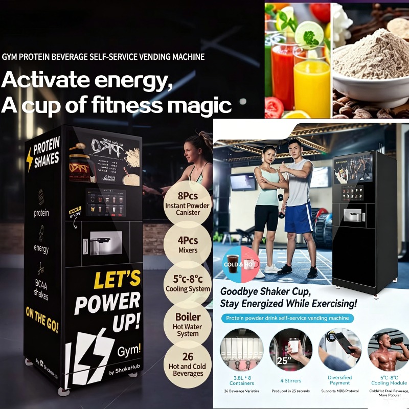 Protein Smoothie Otomatı, Spor - Popcorn Vending Machine incelemesi ve fiyatı
