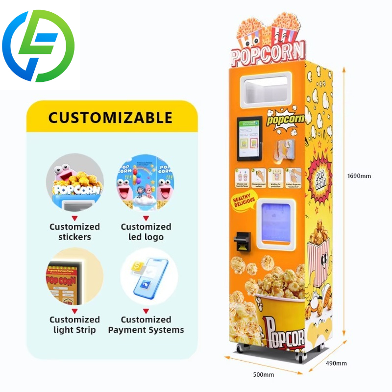 Özelleştirilmiş 7/24 Çalışan P - Popcorn Vending Machine incelemesi ve fiyatı