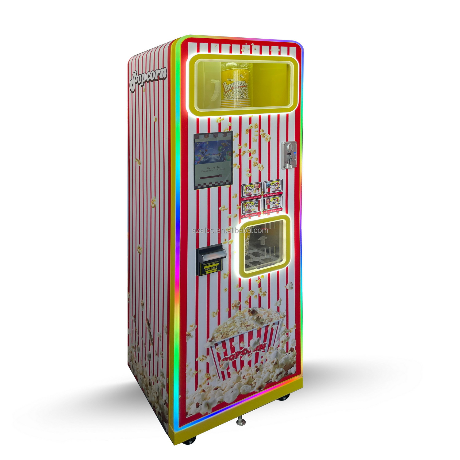 İki Çeşit Aromalı Ticari Patla - Popcorn Vending Machine incelemesi ve fiyatı