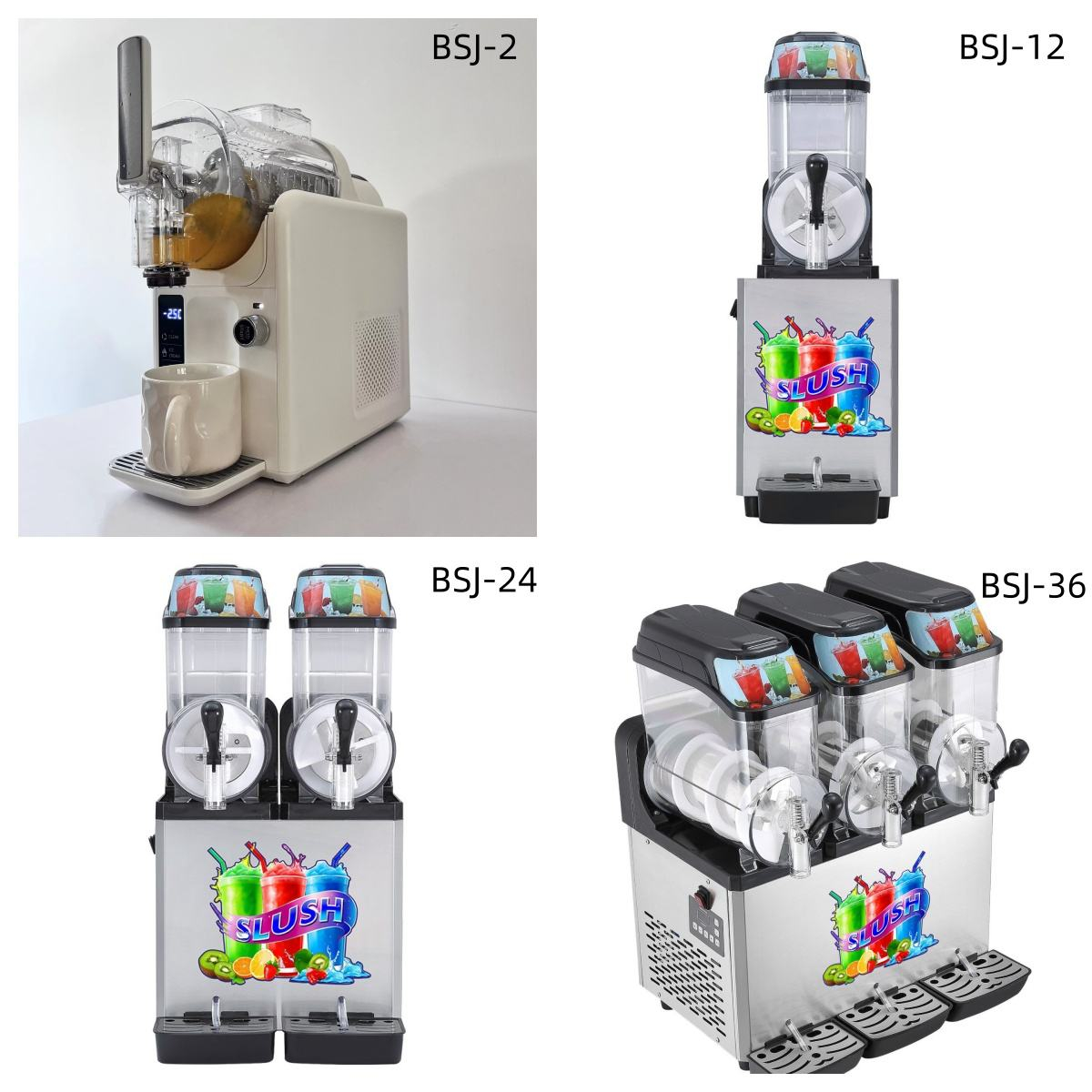 Yüksek Verimli 2 Tanklı 25L Ta - Slushie Machine Vending incelemesi ve fiyatı