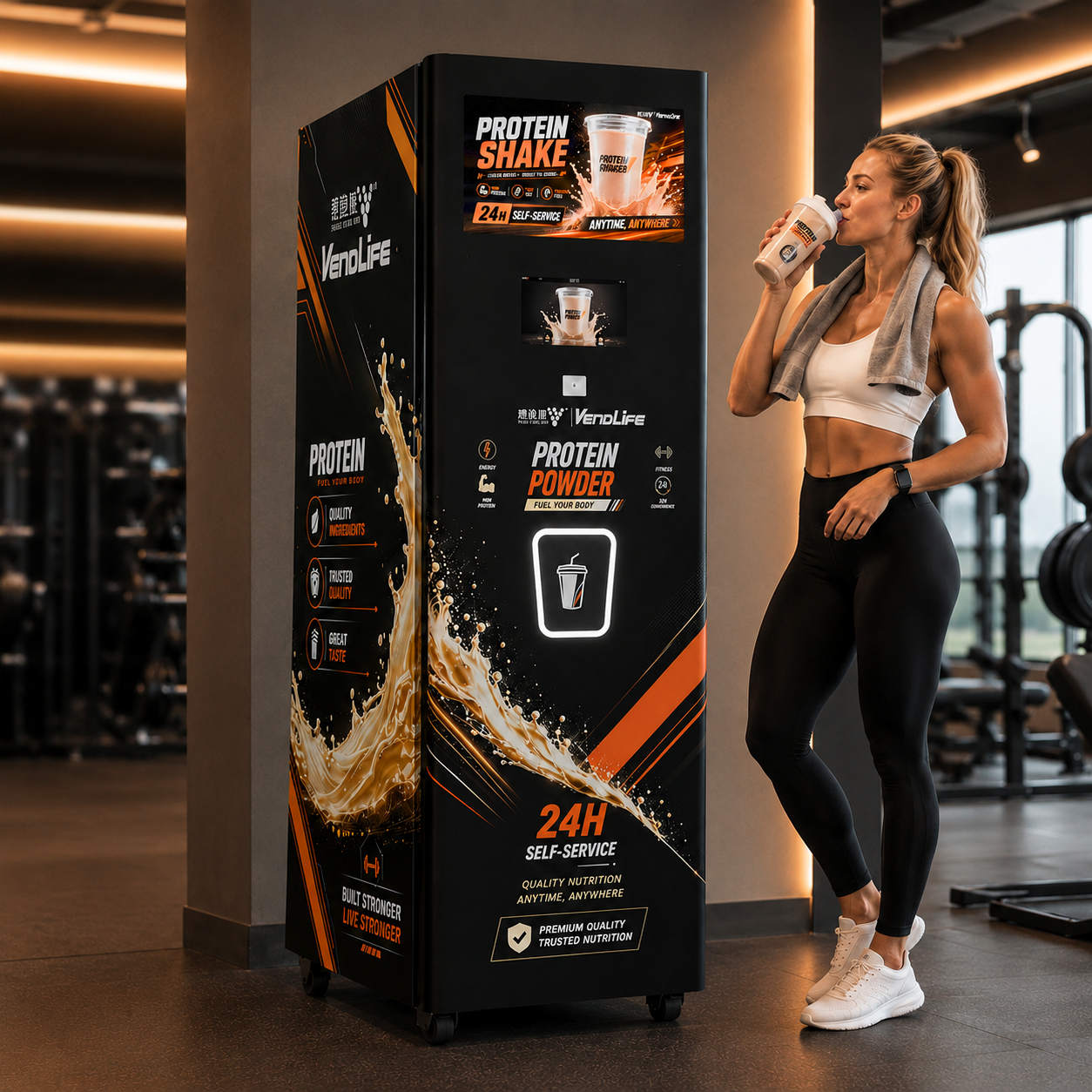 Spor Salonu Protein Tozu Otoma - Popcorn Vending Machine incelemesi ve fiyatı