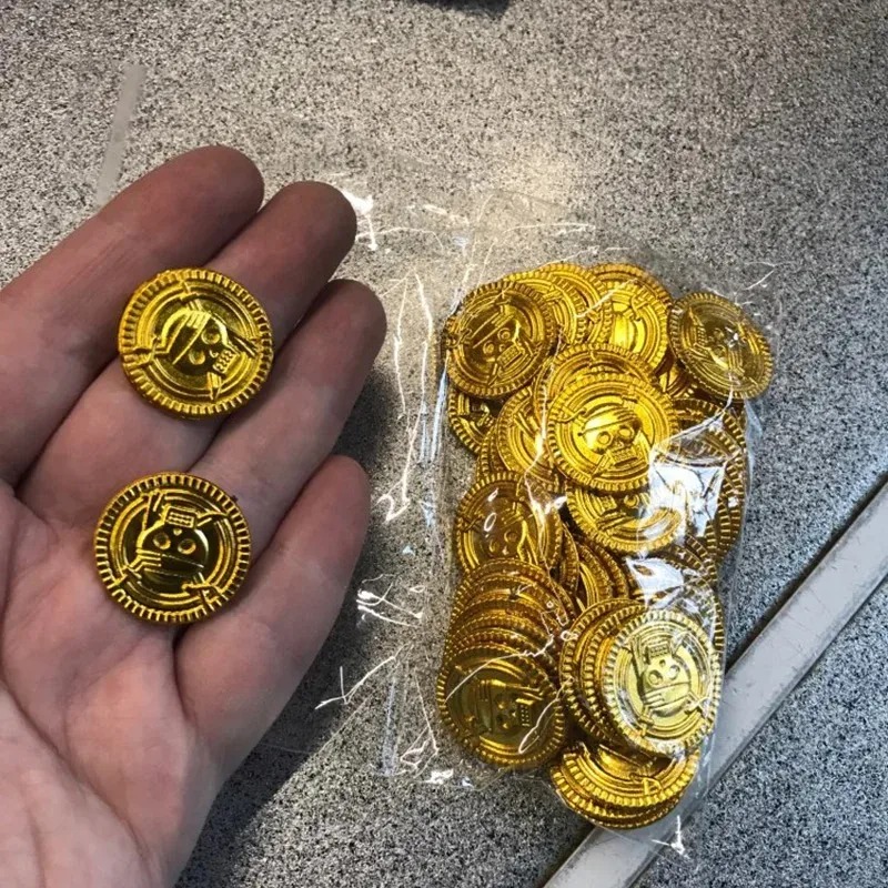 50 adet korsan altın paralar p - Arcade Game Coin incelemesi ve fiyatı