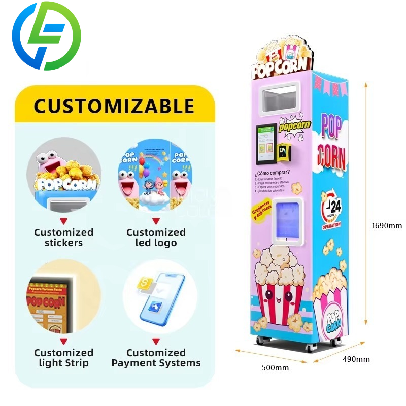 Özelleştirilmiş Fabrika Akıllı - Popcorn Vending Machine incelemesi ve fiyatı