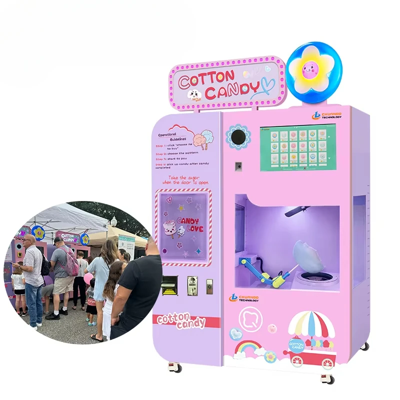 Özelleştirilmiş Pamuk Şeker Ot - Commercial Vending Machine incelemesi ve fiyatı
